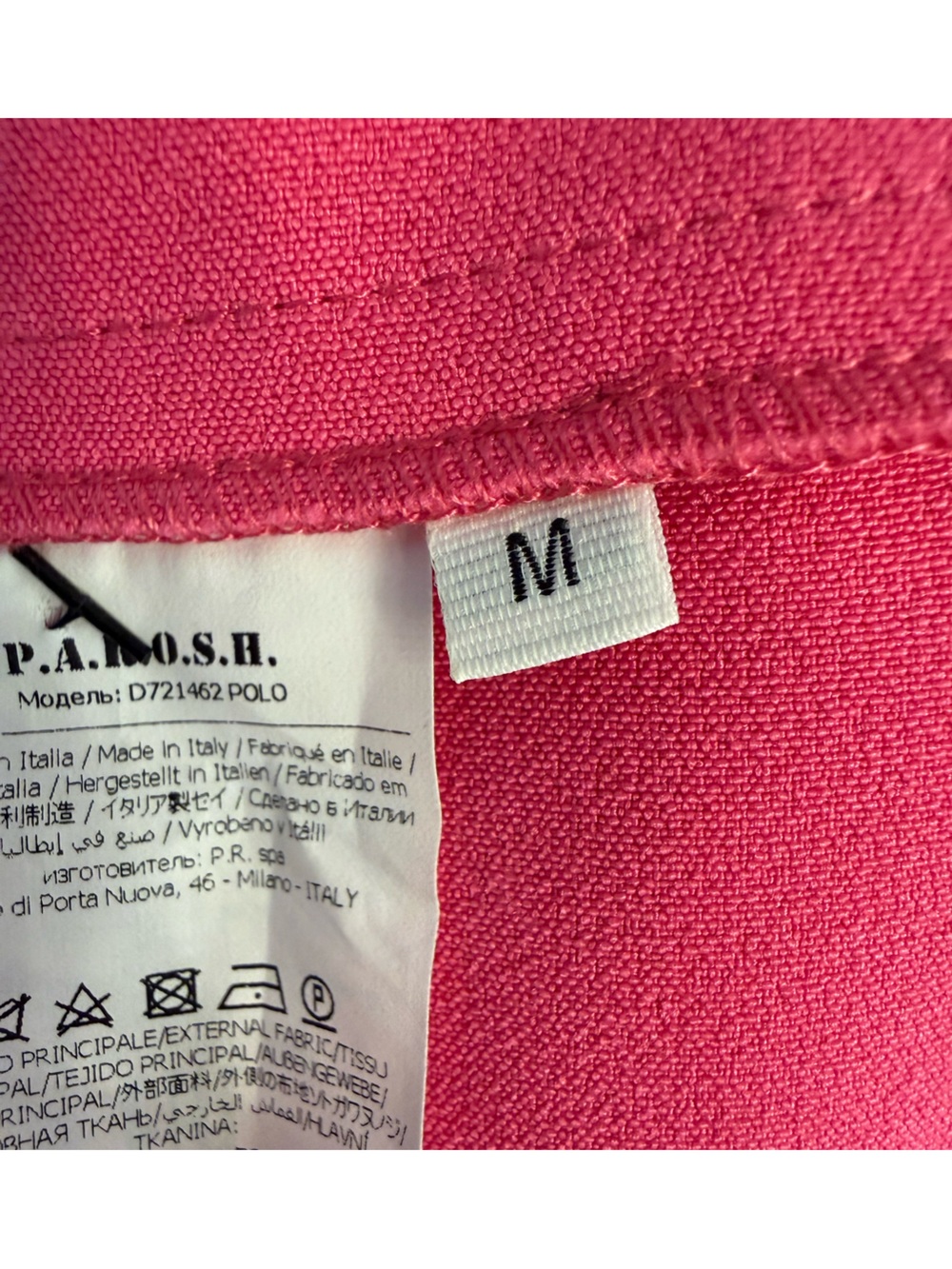 P.A.R.O.S.H. Hot Pink Fuchsia Wrap Waist Midi Dress Size Medium - Picture 4 of 12